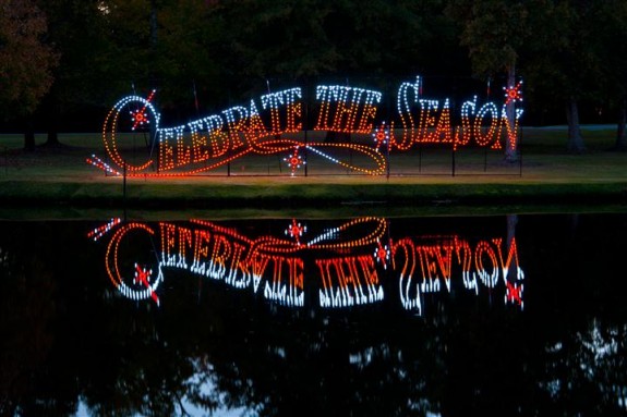 celebrate the season christmas display at santee cooper