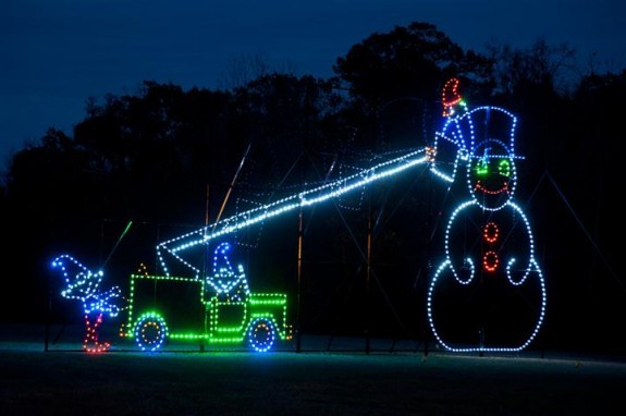 celebrate the season christmas display at santee cooper
