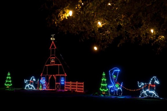 celebrate the season christmas display at santee cooper