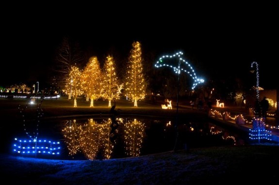 celebrate the season christmas display at santee cooper