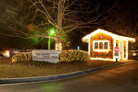 celebrate the season christmas display at santee cooper